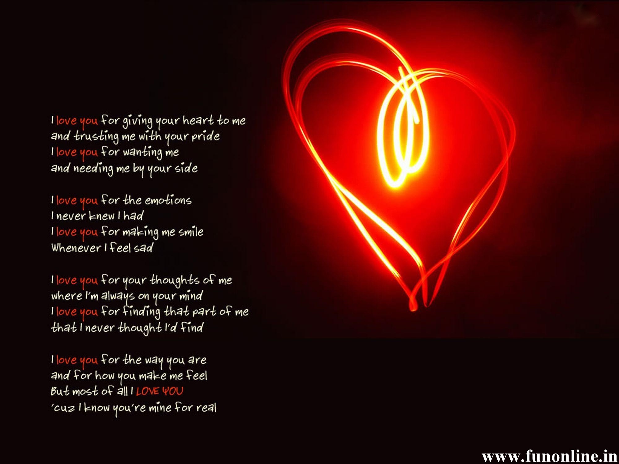 Love Poems Wallpapers (48+ pictures)