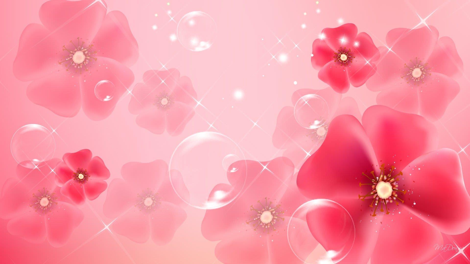 Pink Flower Background 1849422 Vector Art at Vecteezy