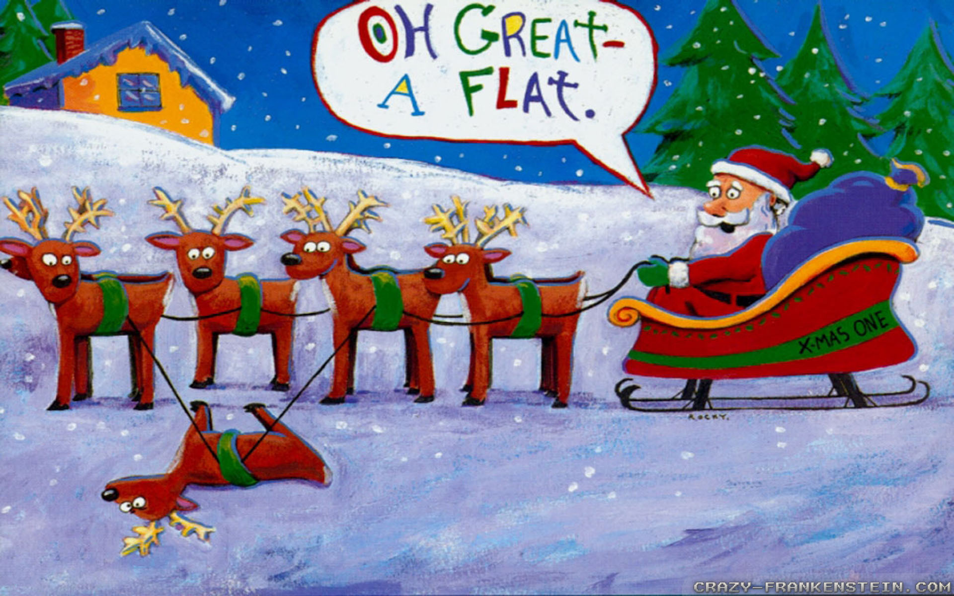 Funny Christmas Desktop Backgrounds (60+ pictures)
