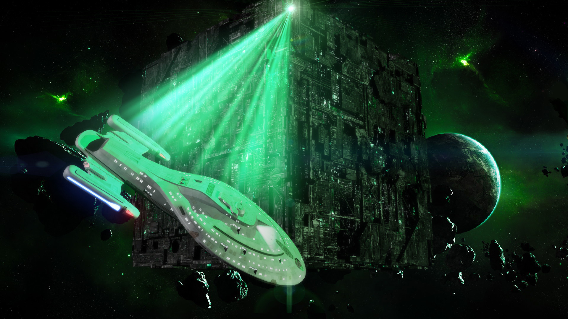 Star Trek Borg Cube HD wallpaper  Pxfuel