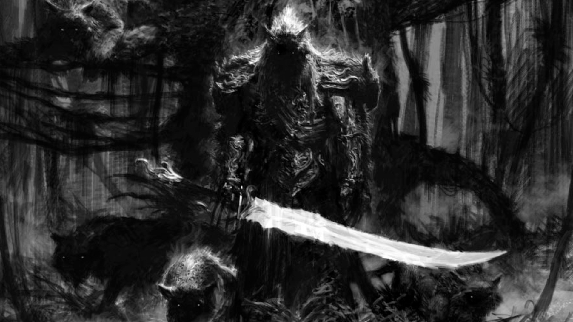 Dark Warrior Wallpaper 1920x1080