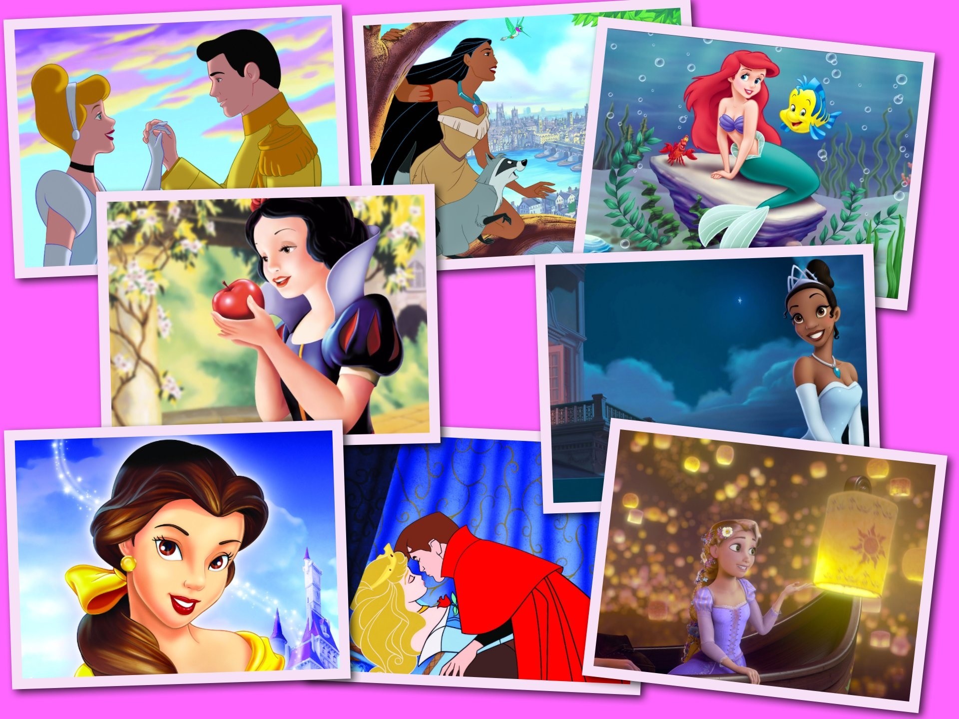 Disney Princess Wallpaper Collage 1920x1440.