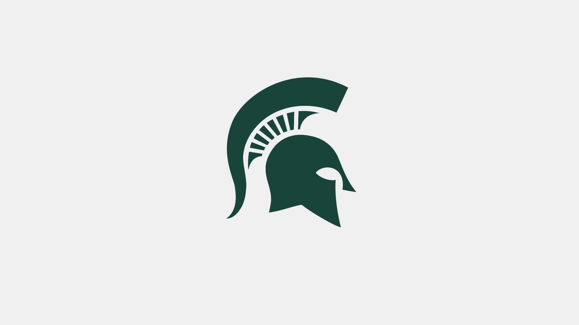 Download Gold Michigan State Spartans Logo Striped Background Wallpaper |  Wallpapers.com