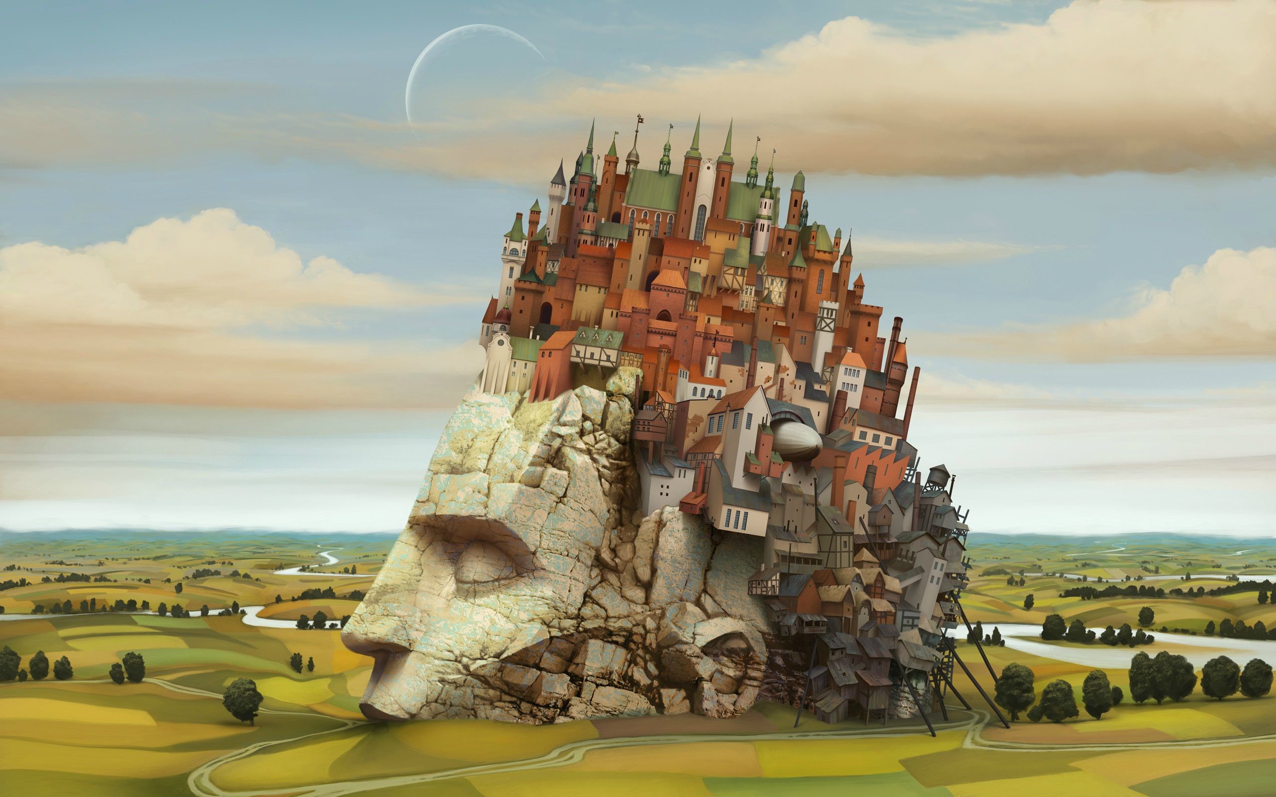 Trippy Landscape Wallpapers - Wallpaper Cave trippy landscape wallpaper |  Matatarantula http://qauz.deviantart.com/art/Little-Fantasy- ... 2560x1600
