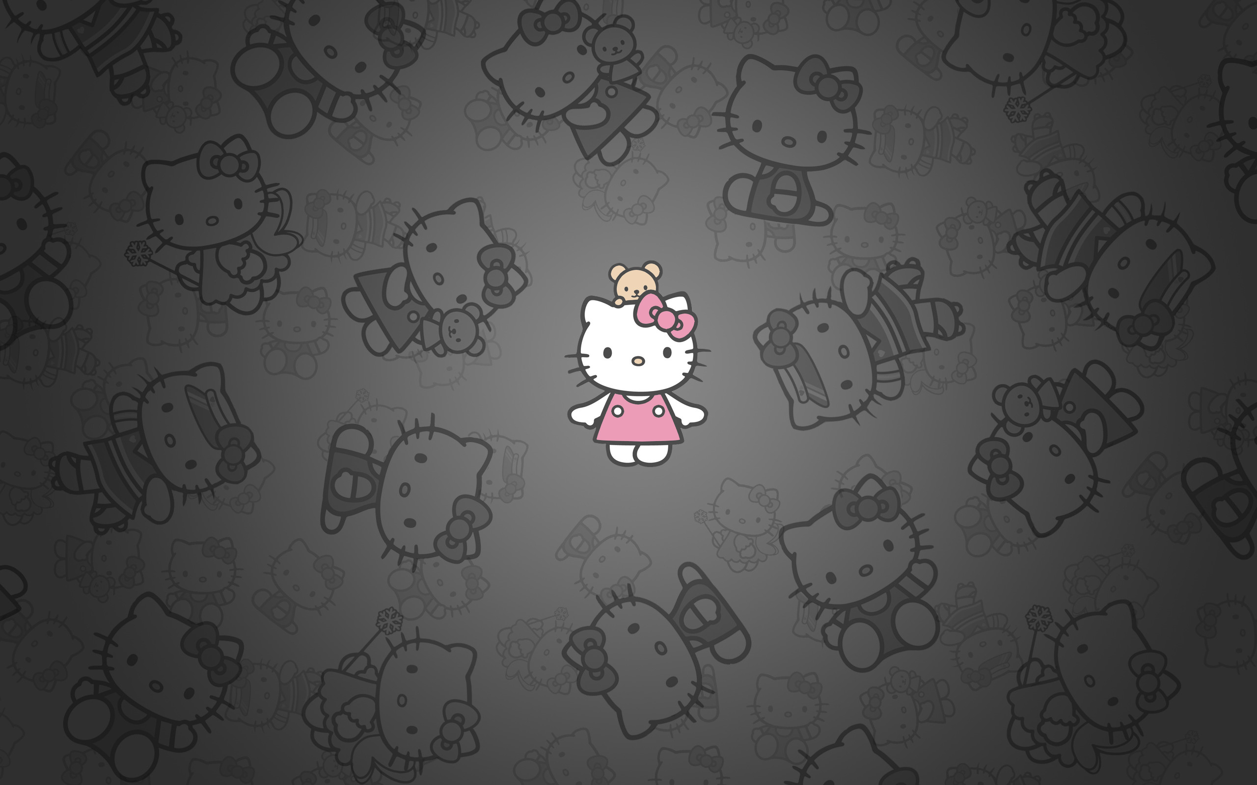 Hello Kitty Wallpaper Desktop Black Image Gallery - HCPR 90 Hello Kitty  Wallpaper Backgrounds ... 2560x1600