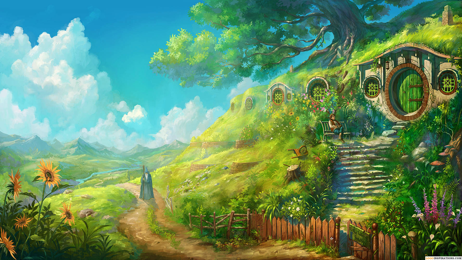 awesome anime landscape