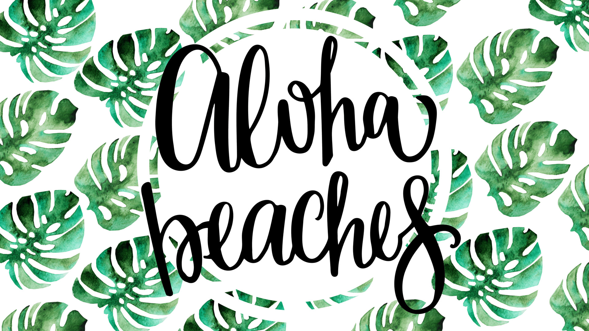 Aloha Beaches: summer background 1920x1080.