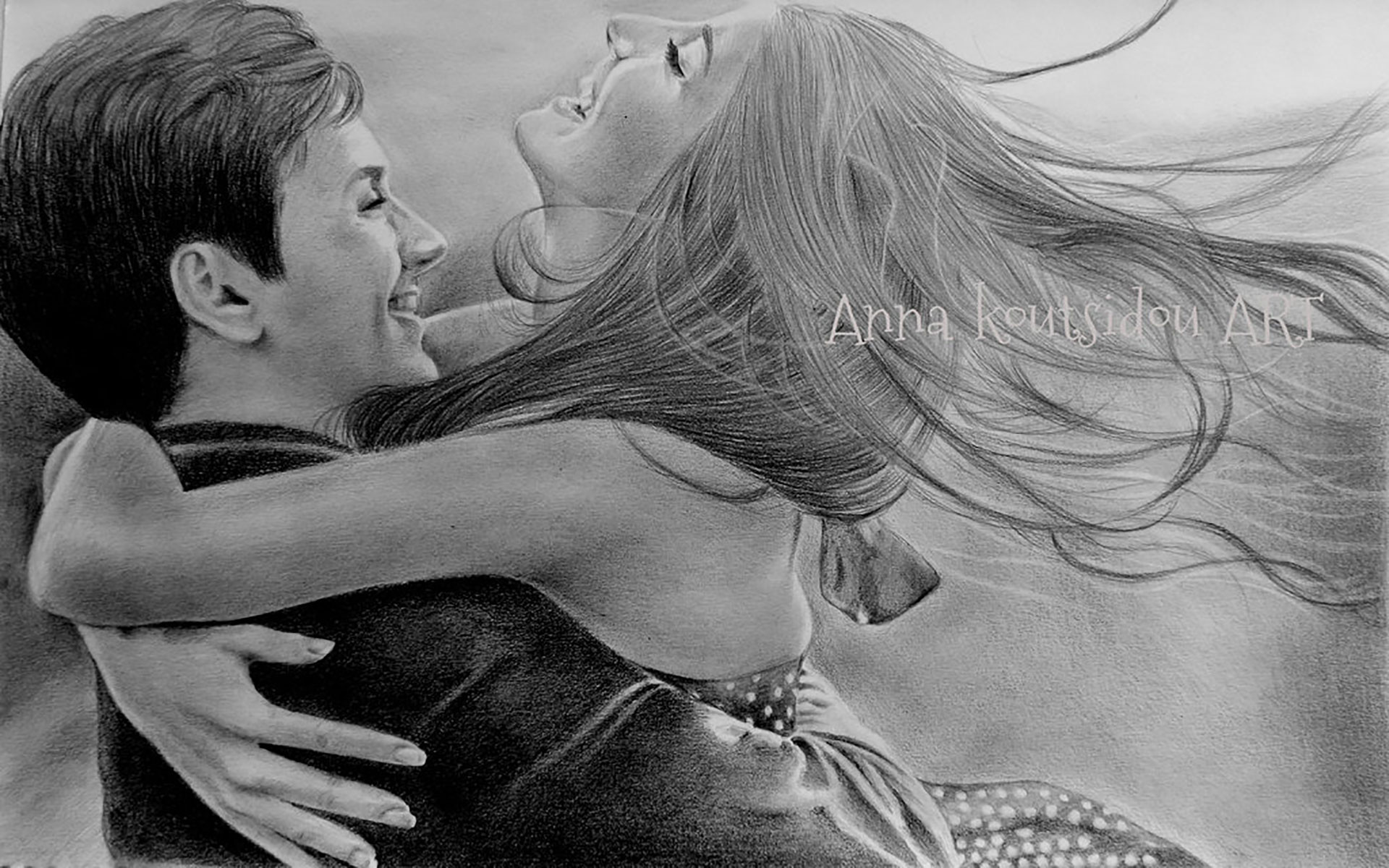 ... Love Hug Kiss Romantic Pencil Animated Couple Pics With Quotes Cute Lov...