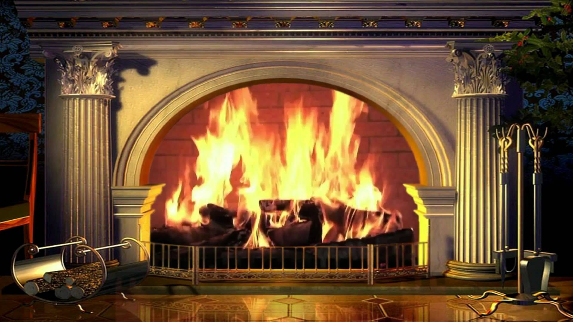 virtual fireplace screensaver