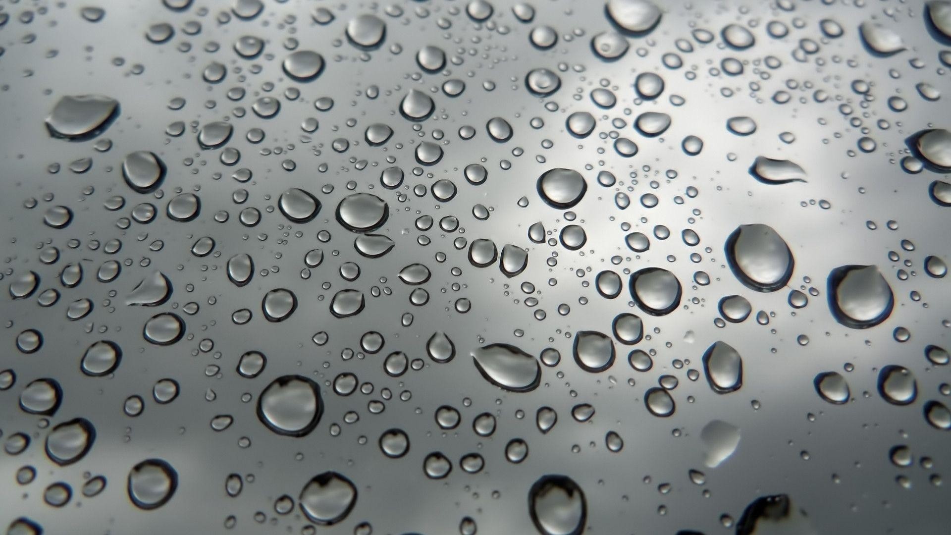Black And White Raindrops On Glass iPhone 6 Plus HD Wallpaper