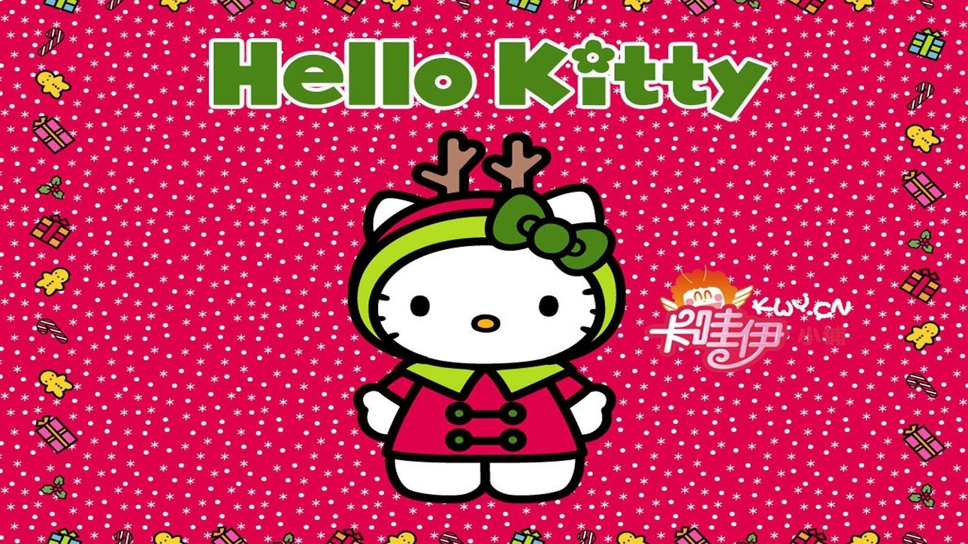 Hello Kitty Christmas Backgrounds  Wallpaper Cave
