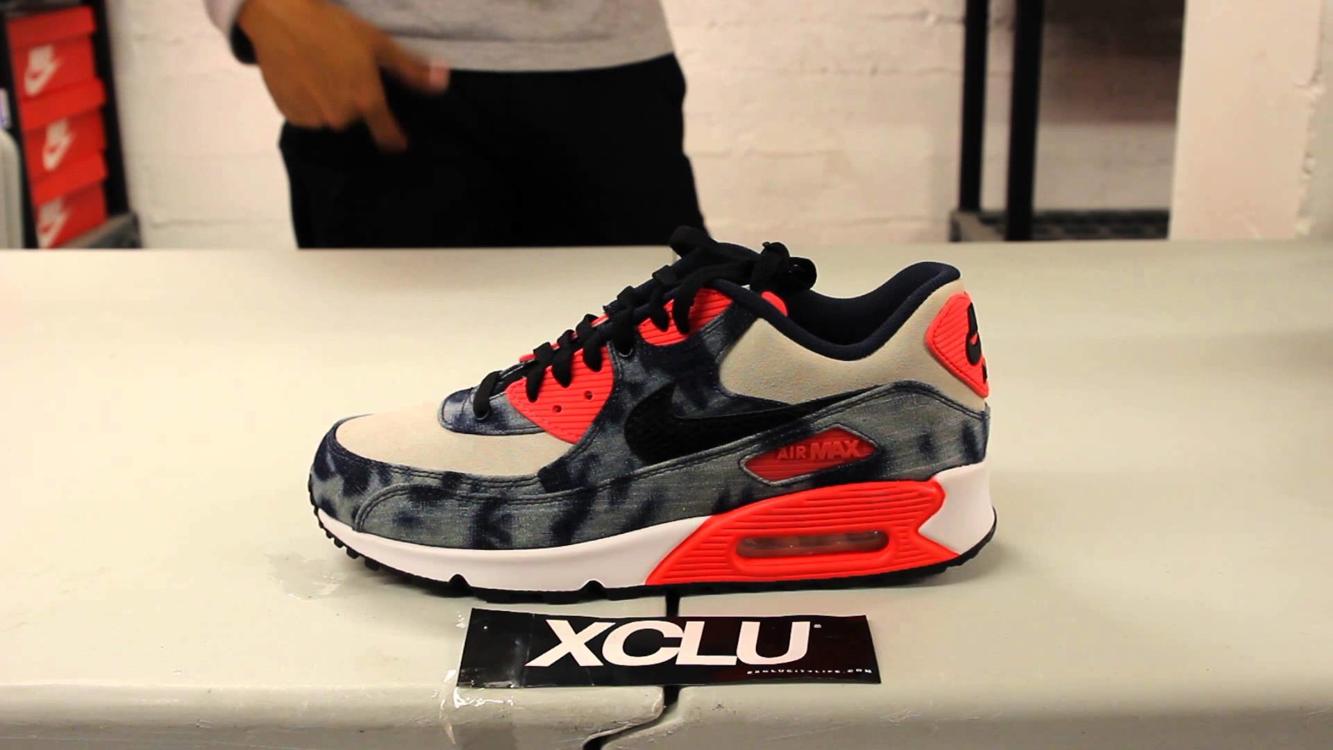 Nike Air Max 90 DNM QS “Infrared Washed Denim” Unboxing Video at Exclucity  - YouTube 1920x1080