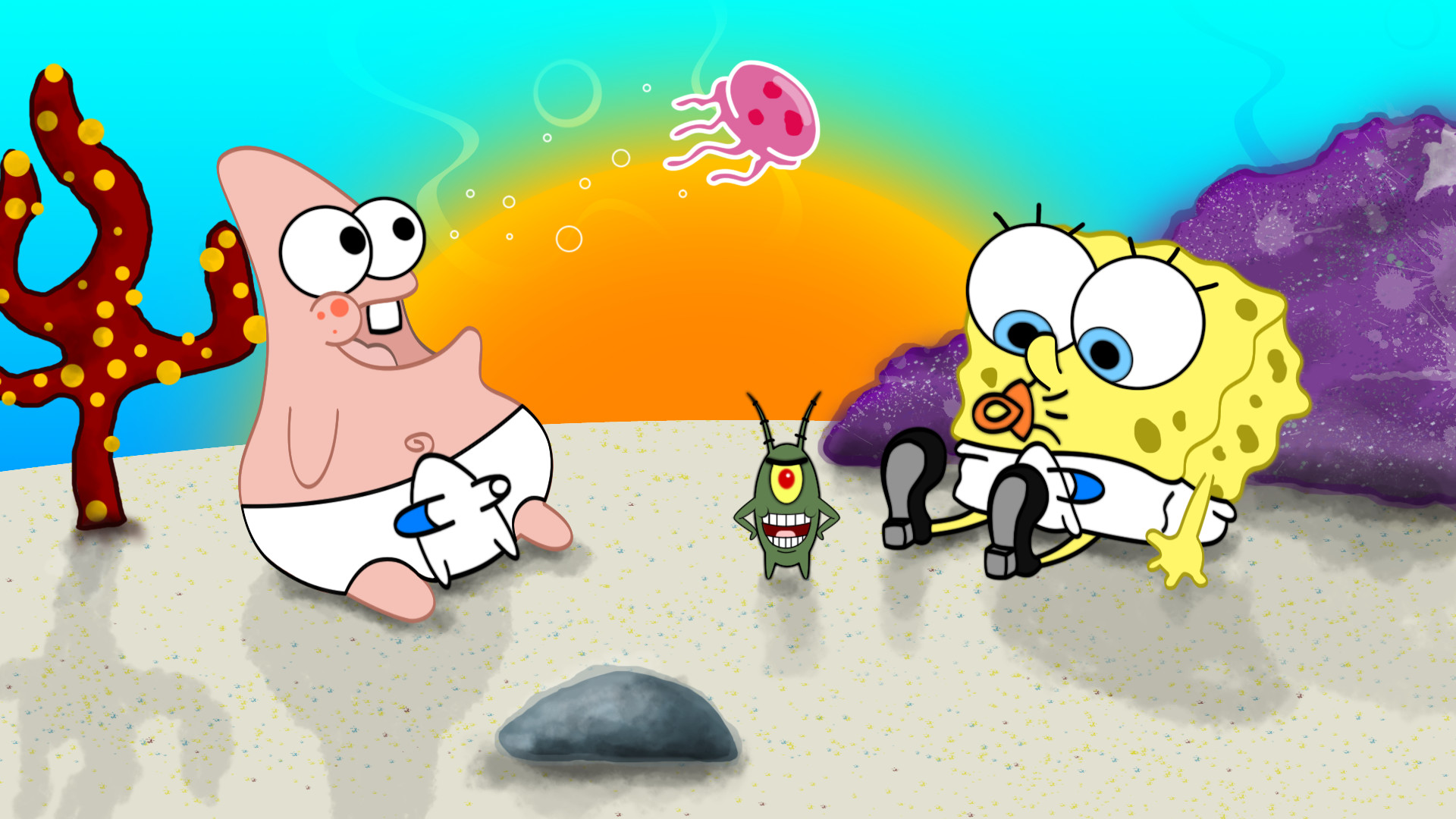 cute spongebob and patrick backgrounds