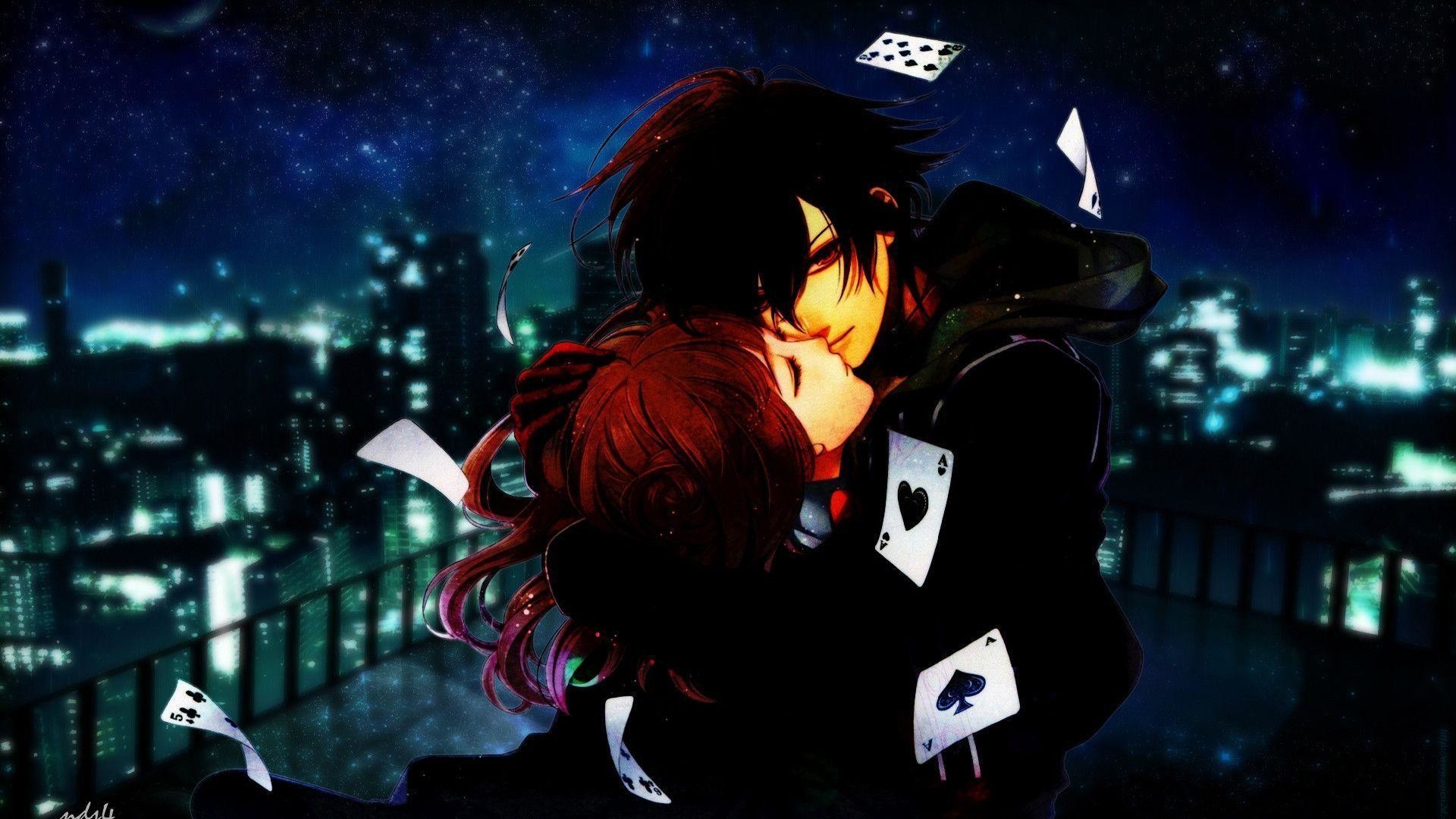 Anime Kiss Love High Resolution Wallpaper HD