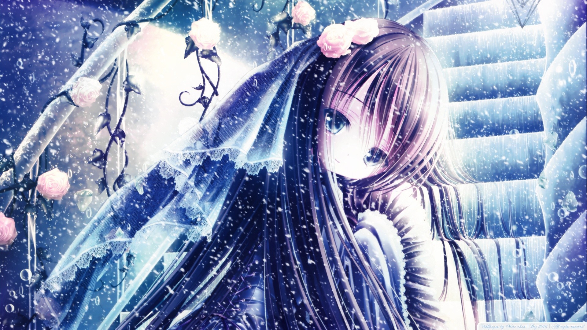 Anime Winter City Wallpapers  Wallpaper Cave