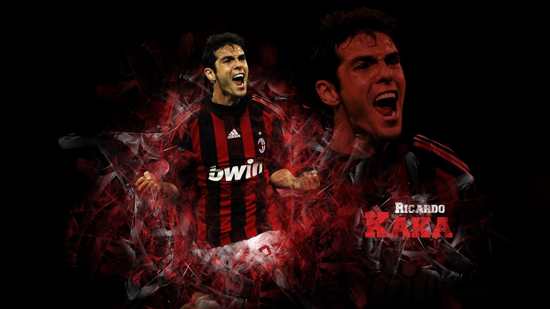 Ricardo Kaka wallpaper Speed Art in AdobeÂ® PhotoshopÂ® software 1920x1080