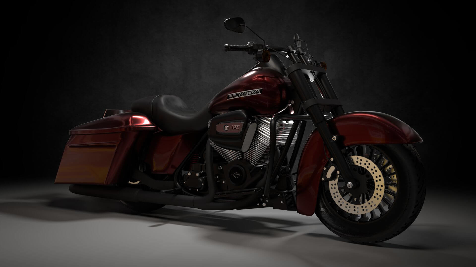 Harley Davidson 3D Wallpaper.
