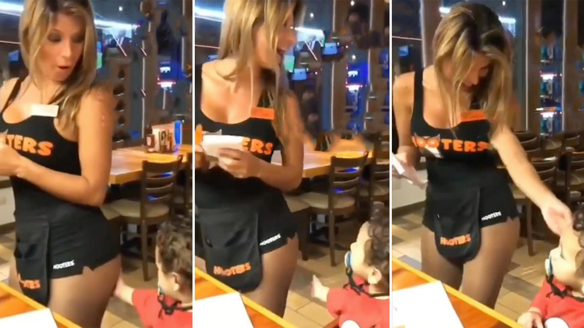 Hooters-Restaurant: Kleinkind mit Schnuller greift Kellnerin an den Po –  die nimmt es mit Humor | STERN.de 2048x1152