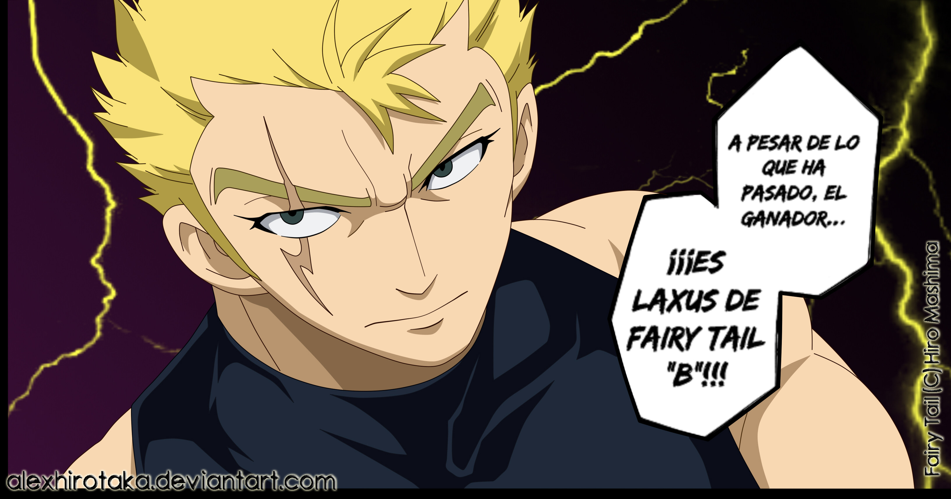 Laxus Dreyar - Fairy Tail 287 by AlexHirotaka 3260x1712.