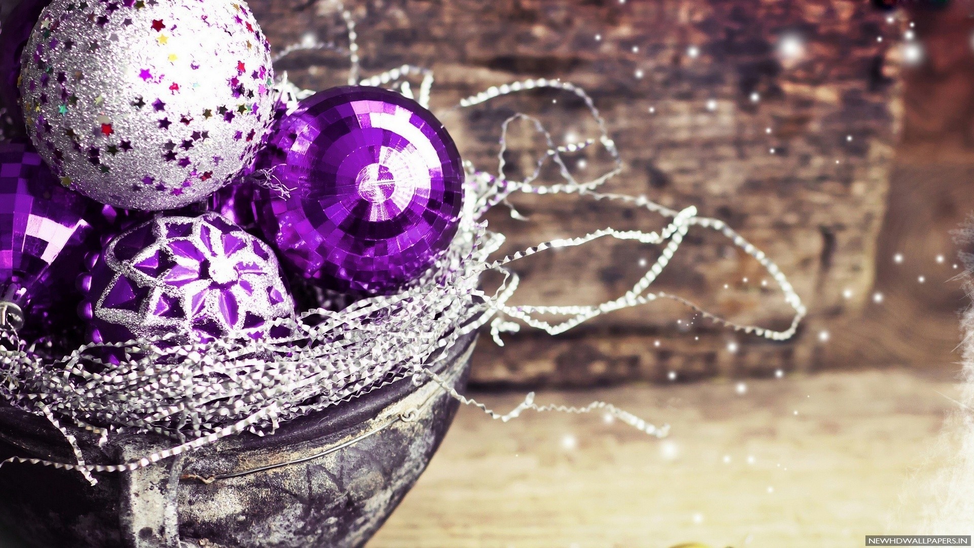 Christmas Decorations Purple Ball HD Wallpaper New HD Wallpapers 1920x1080