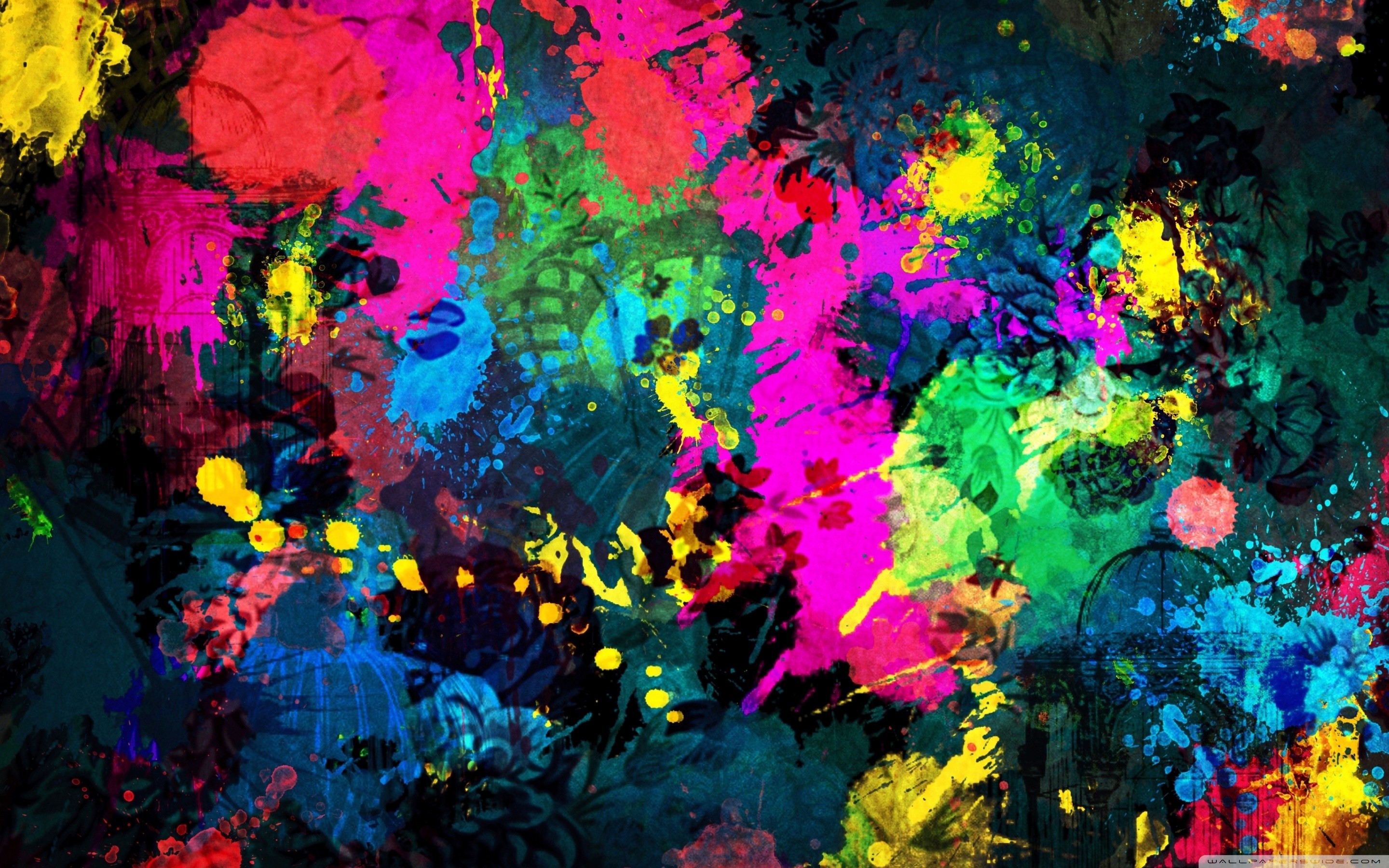 Abstract Color Splash with Neon Frame for Wallpaper Design. Colorful Dust  Explode. Paint Splash on White Background Stock Illustration - Illustration  of holi, powder: 173261857