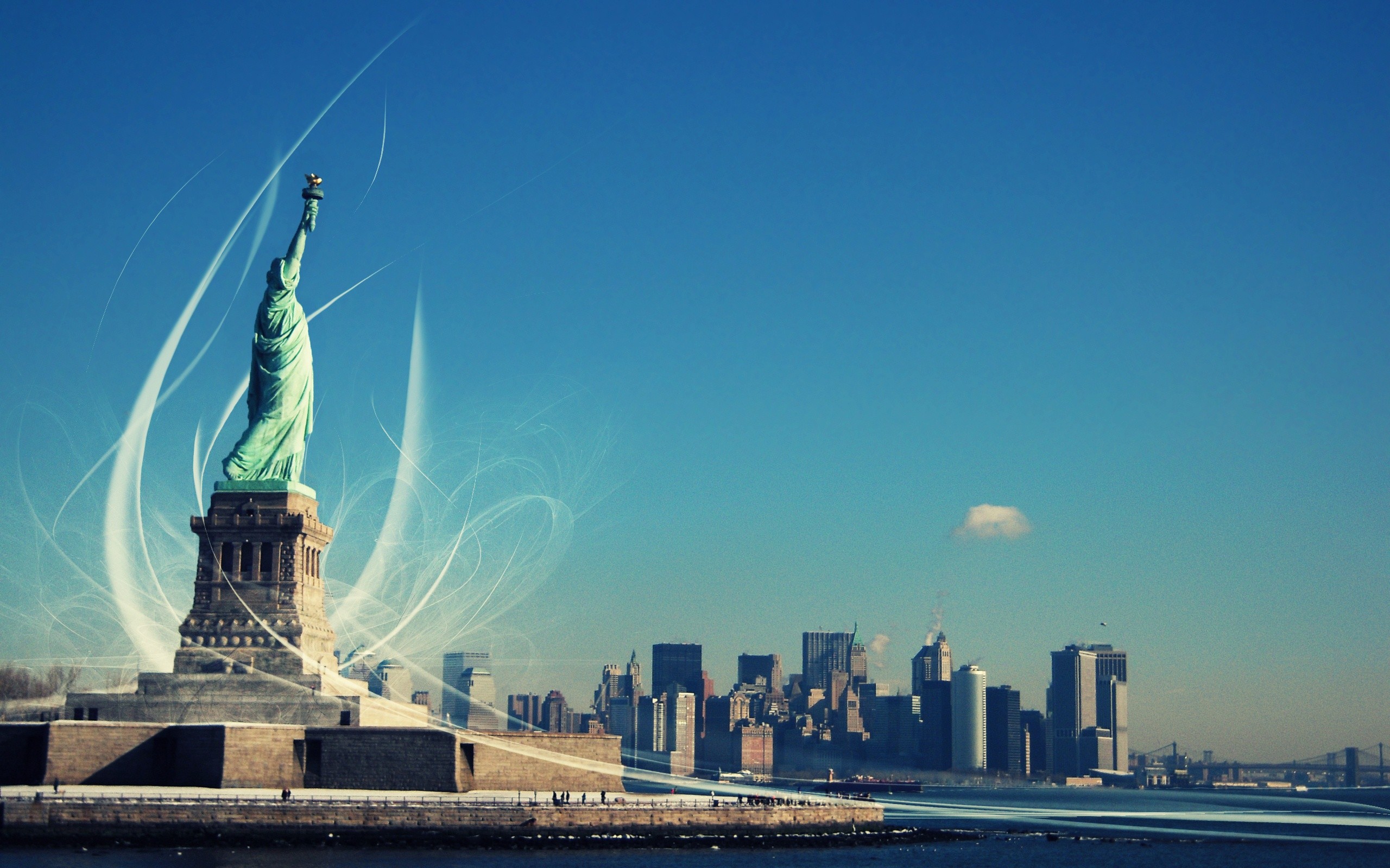 Statue of Liberty clouds liberty new york sky statue HD wallpaper   Peakpx