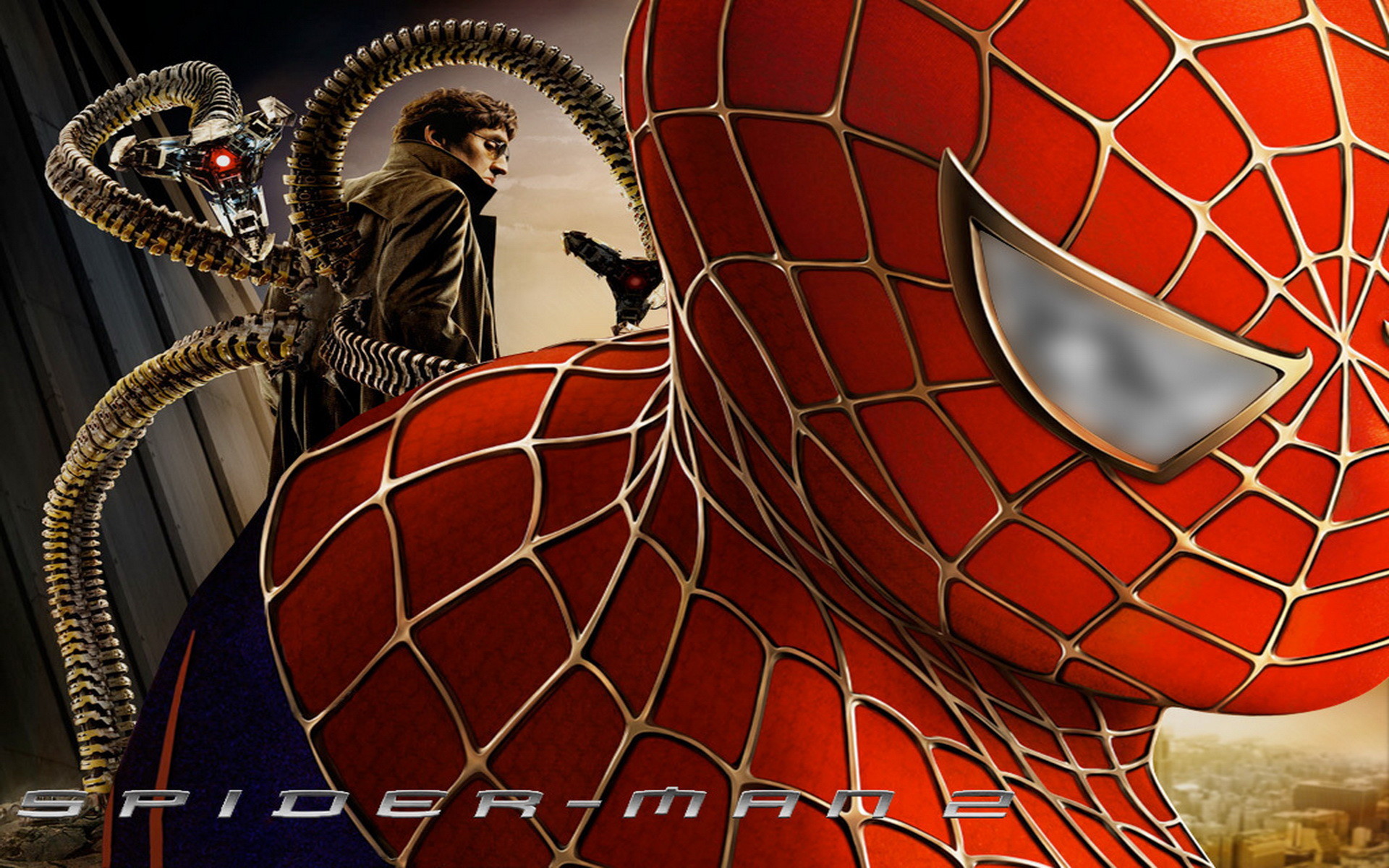 Личности человека паука. Человек-паук 2 (2004) Spider-man 2. Человек паук Сэма Рэйми 2. Spider man 2 Тоби Магуайр. Доктор осьминог человек паук 2.