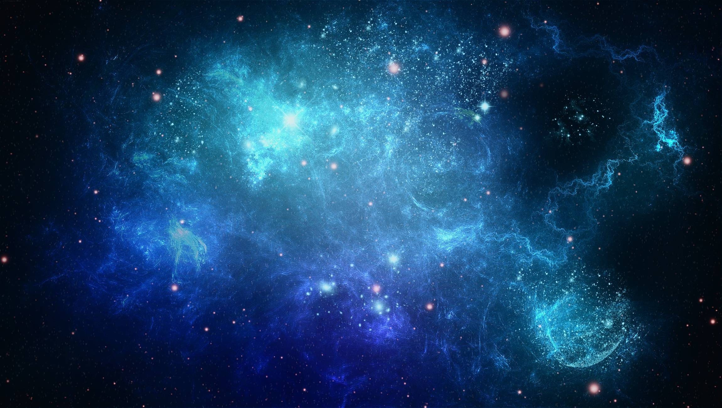 Tumblr Pastel Blue Galaxy Background