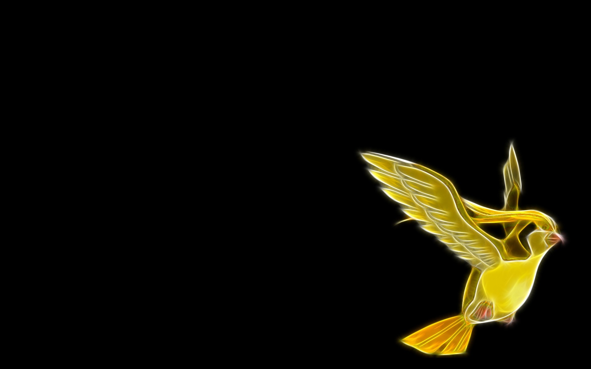 pokemon pidgeot black background 1920x1200 wallpaper Art HD Wallpaper 1920x1200