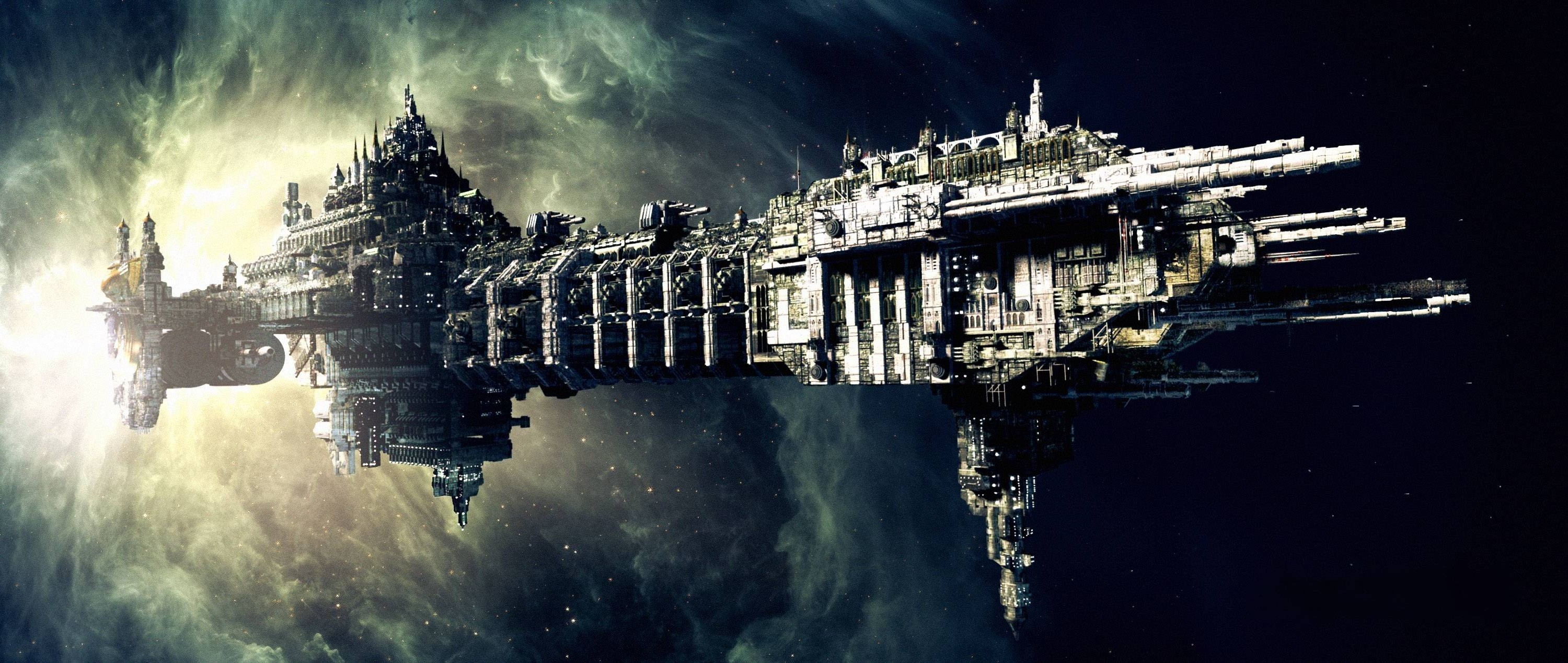Sci Fi Alien Ship Wallpaper