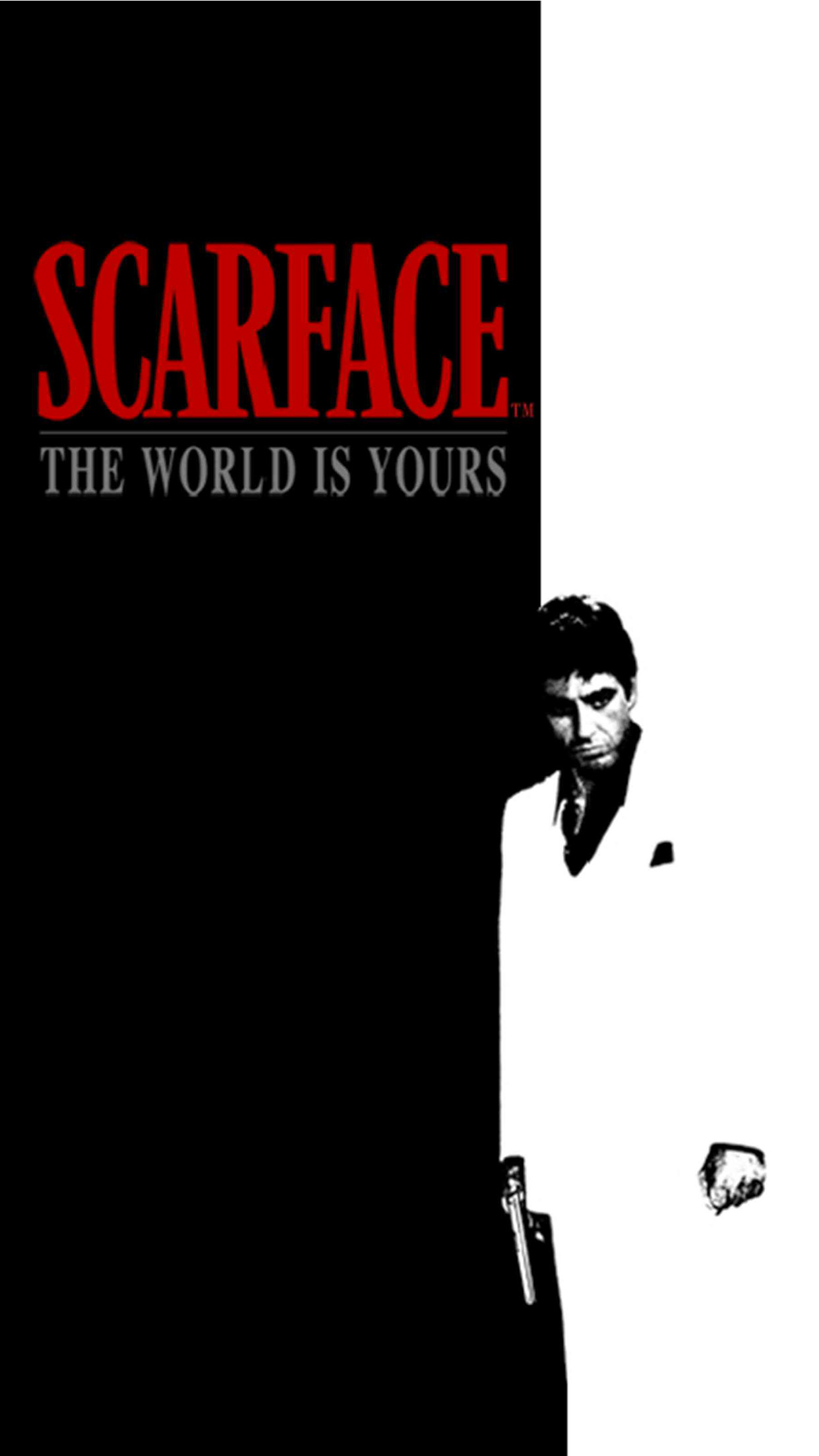IZM Al Pacino The World is Yours Scarface Movie Canvas Art Poster and Wall  Art Picture Print Modern Family Bedroom Decor Posters 16x24inch40x60cm   Amazoncouk Home  Kitchen