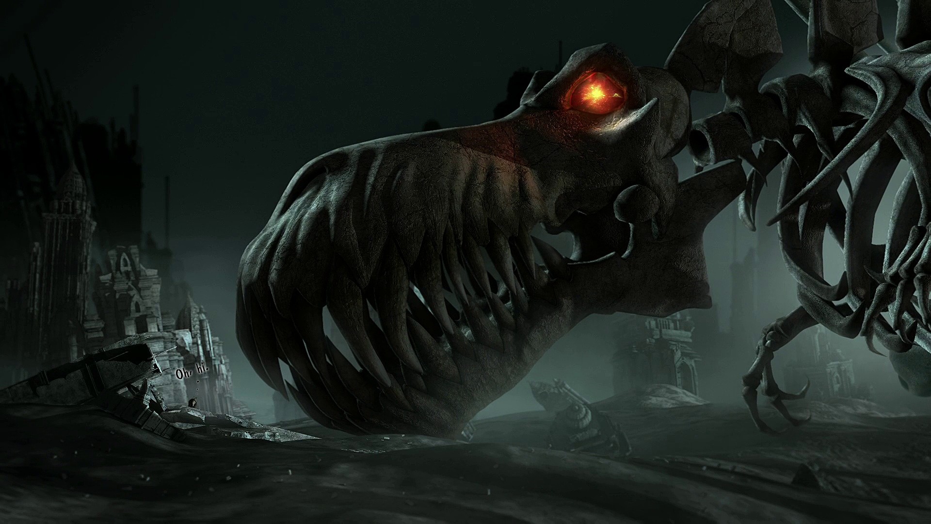 Trex Living Skeleton wallpaper from Skulls wallpapers 1920x1080