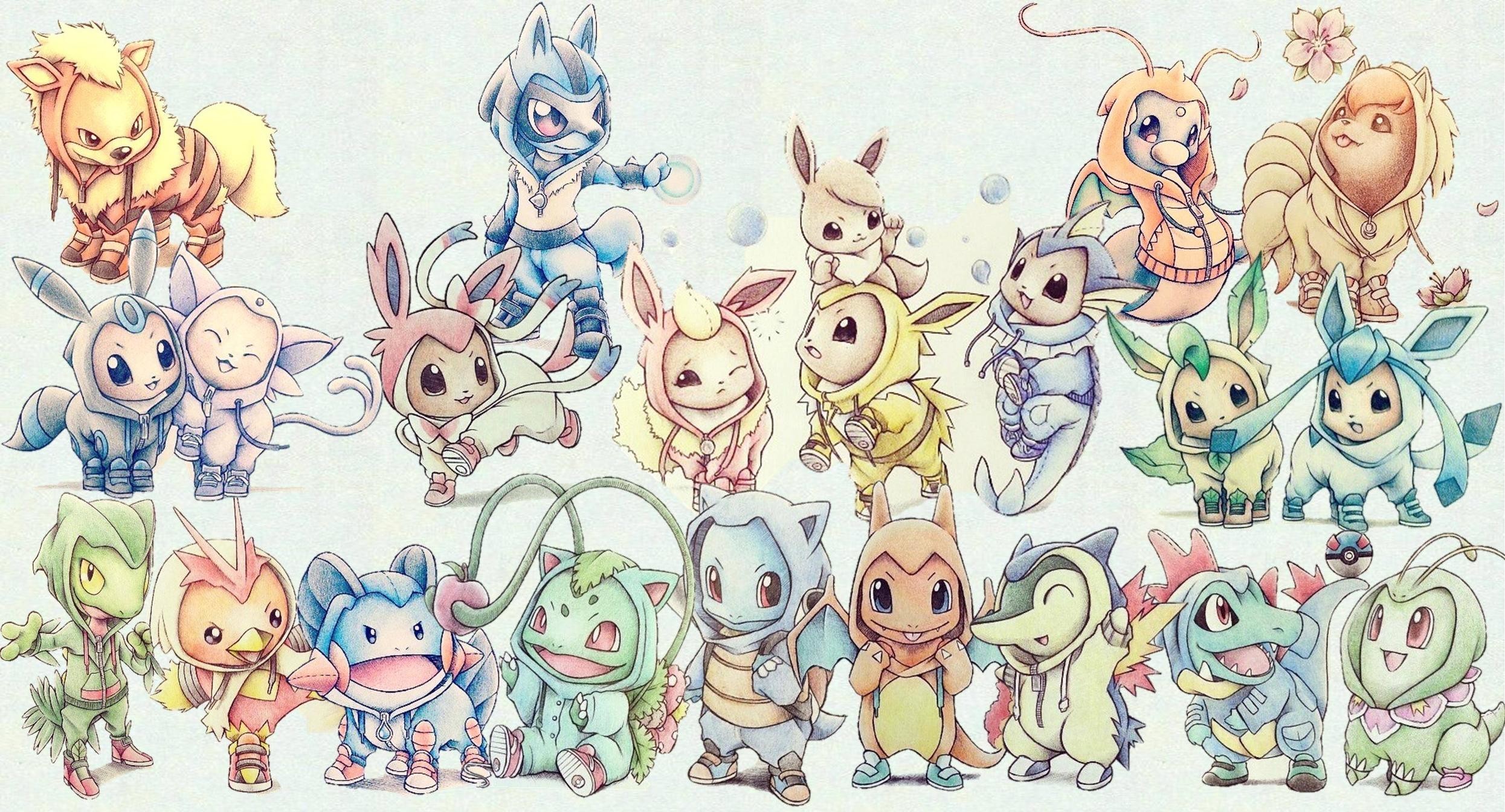 original starter pokemon wallpaper