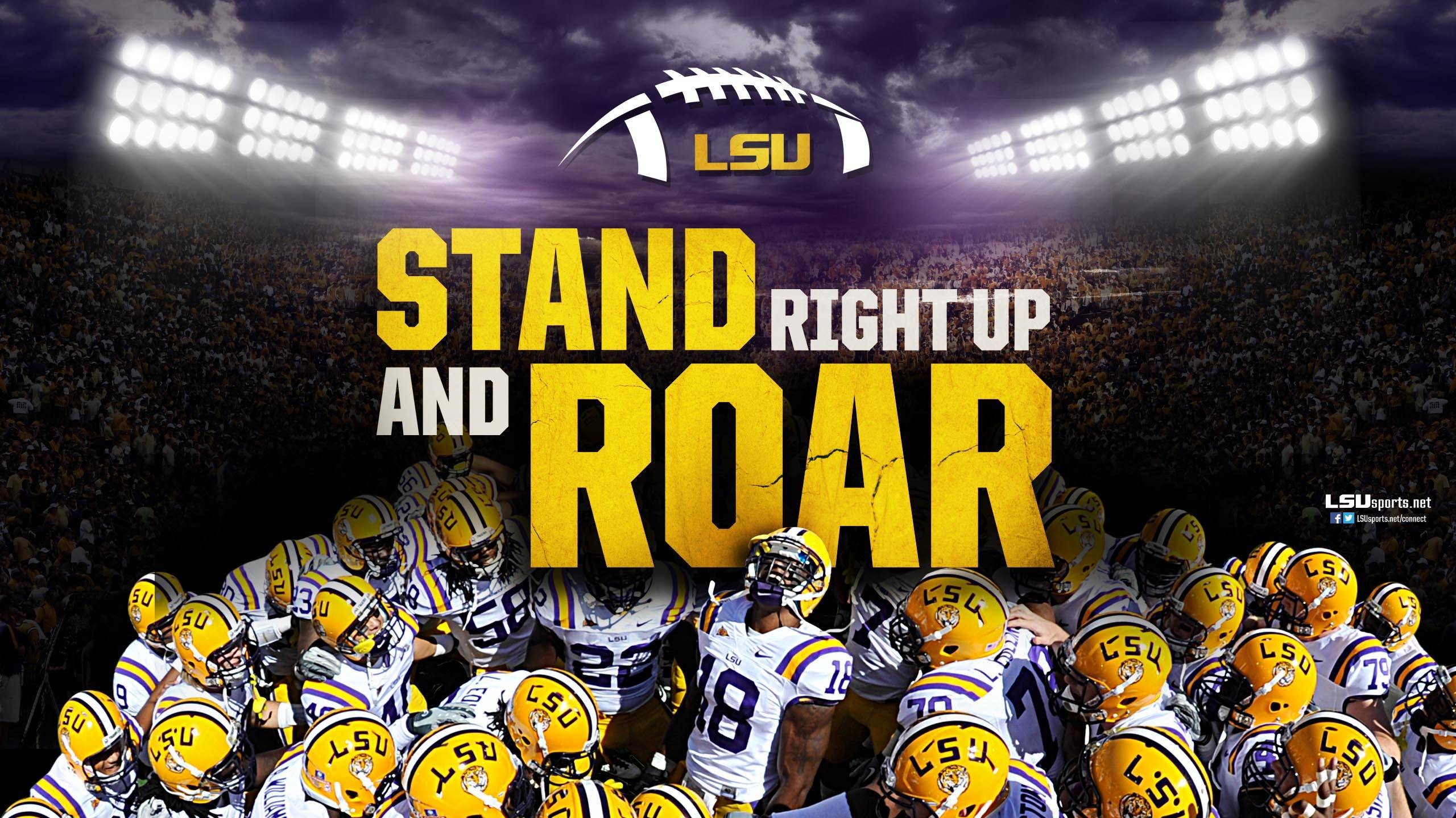 Download wallpapers LSU Tigers 4k american football team NCAA violet  yellow stone USA asphalt texture american football LSU Tigers logo for  desktop with resolution 3840x2400 High Quality HD pictures wallpapers