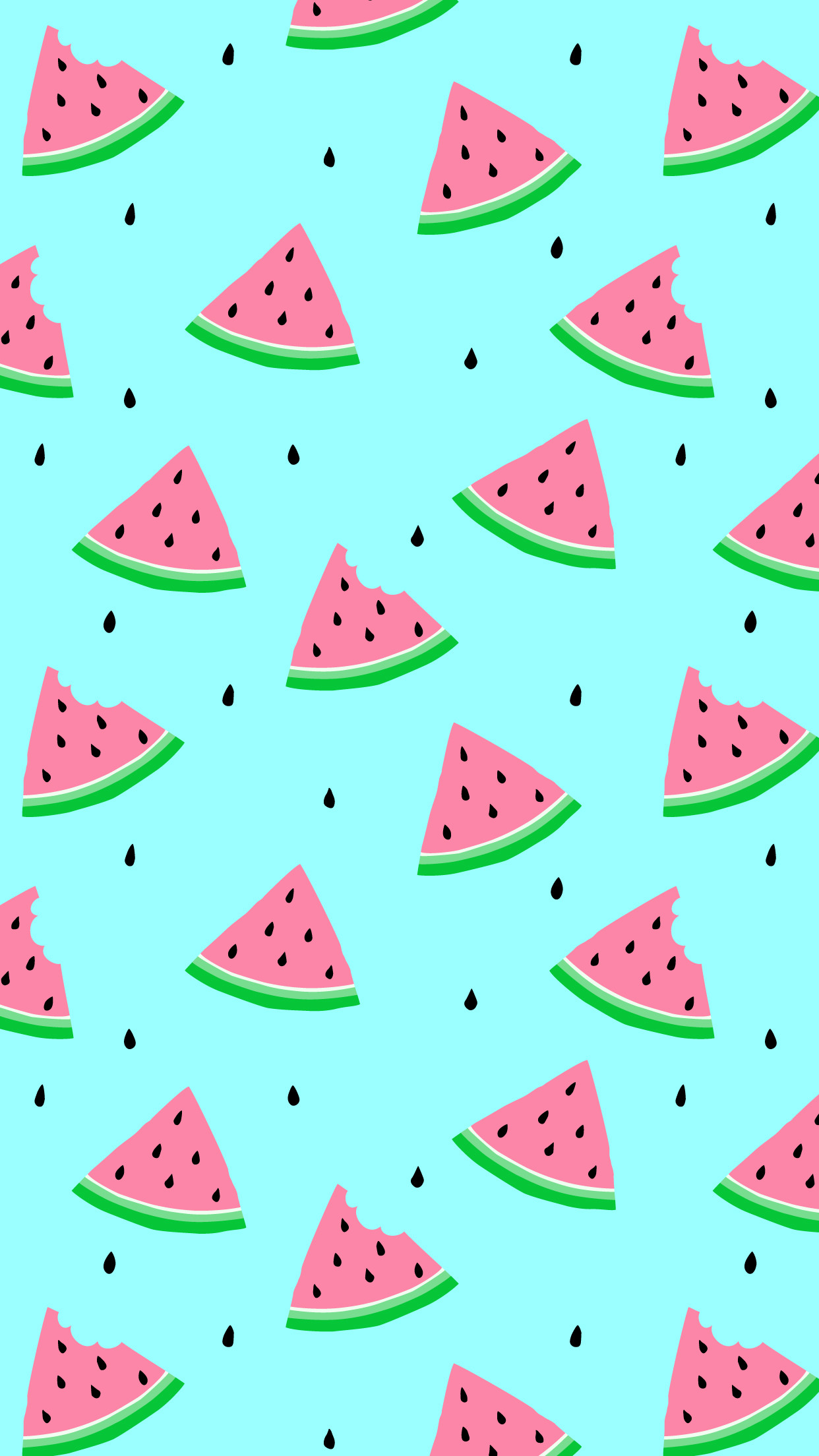 Wallpaper Seamless Pattern Of Watermelon Slices, Summer Fresh Fruit Design.  Royalty Free SVG, Cliparts, Vectors, and Stock Illustration. Image 95507162.