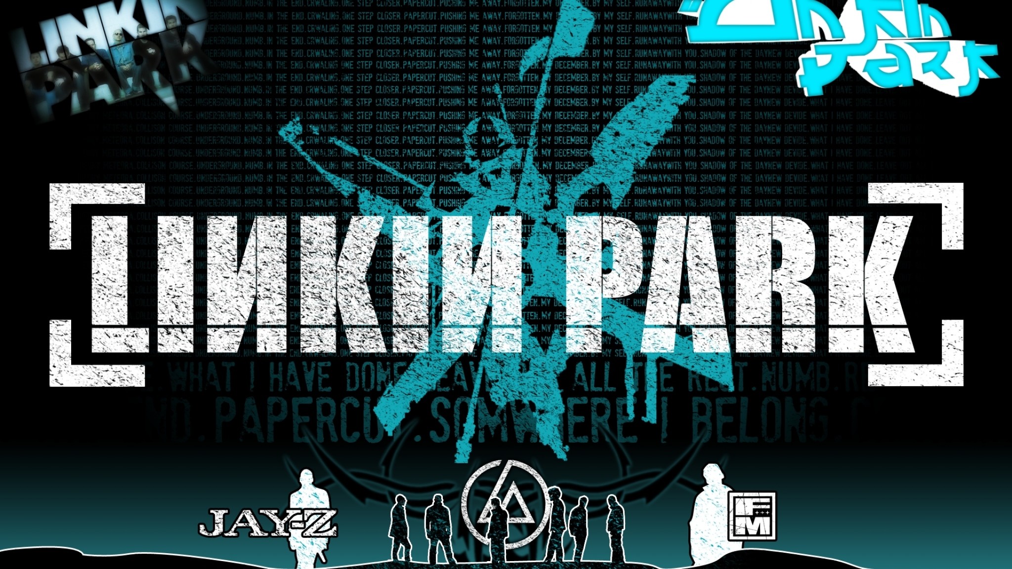 Preview wallpaper music, logo, linkin park, lp 2048x1152 2048x1152