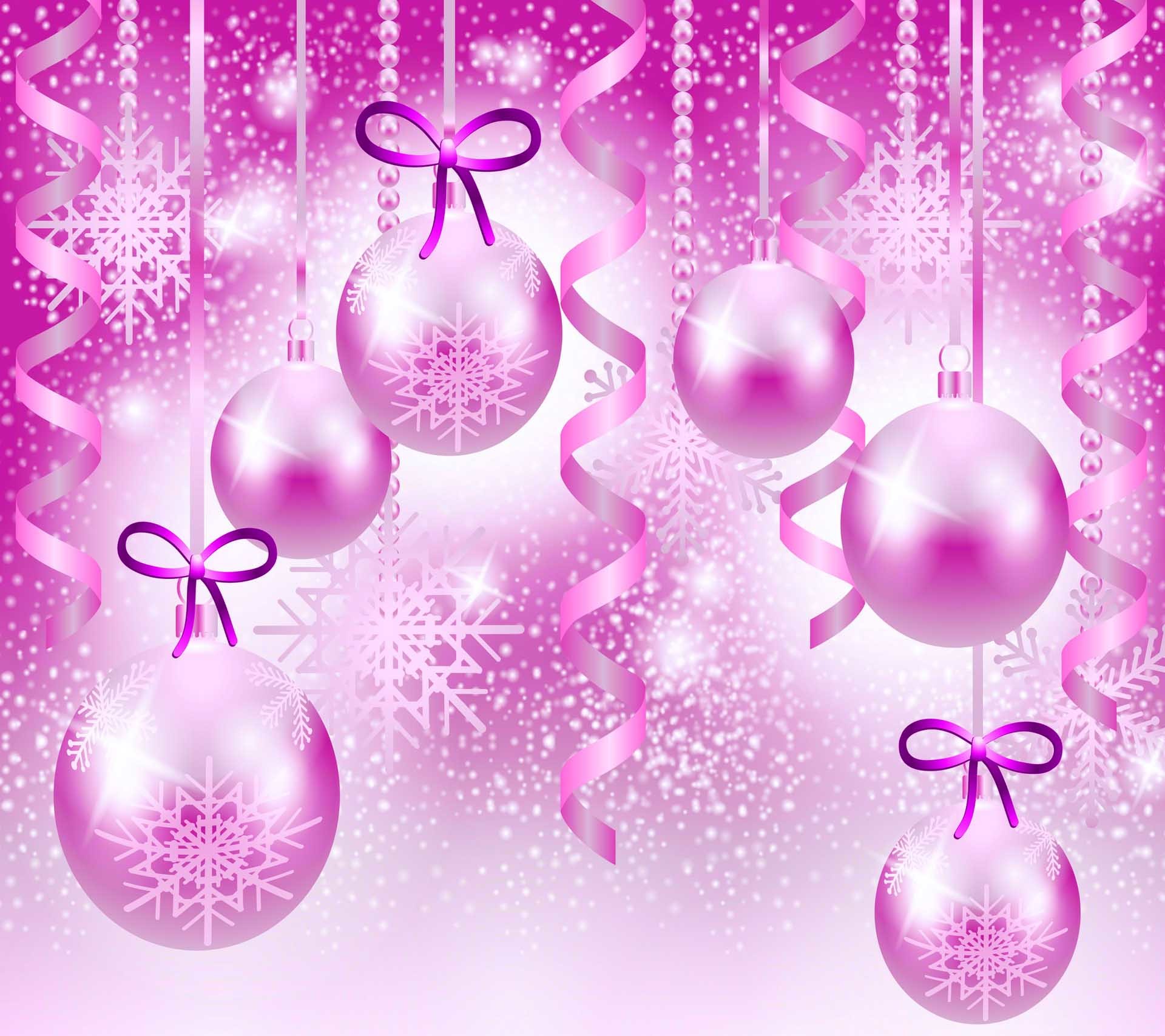 Pink Christmas mobile wallpaper aesthetic  Free Photo  rawpixel