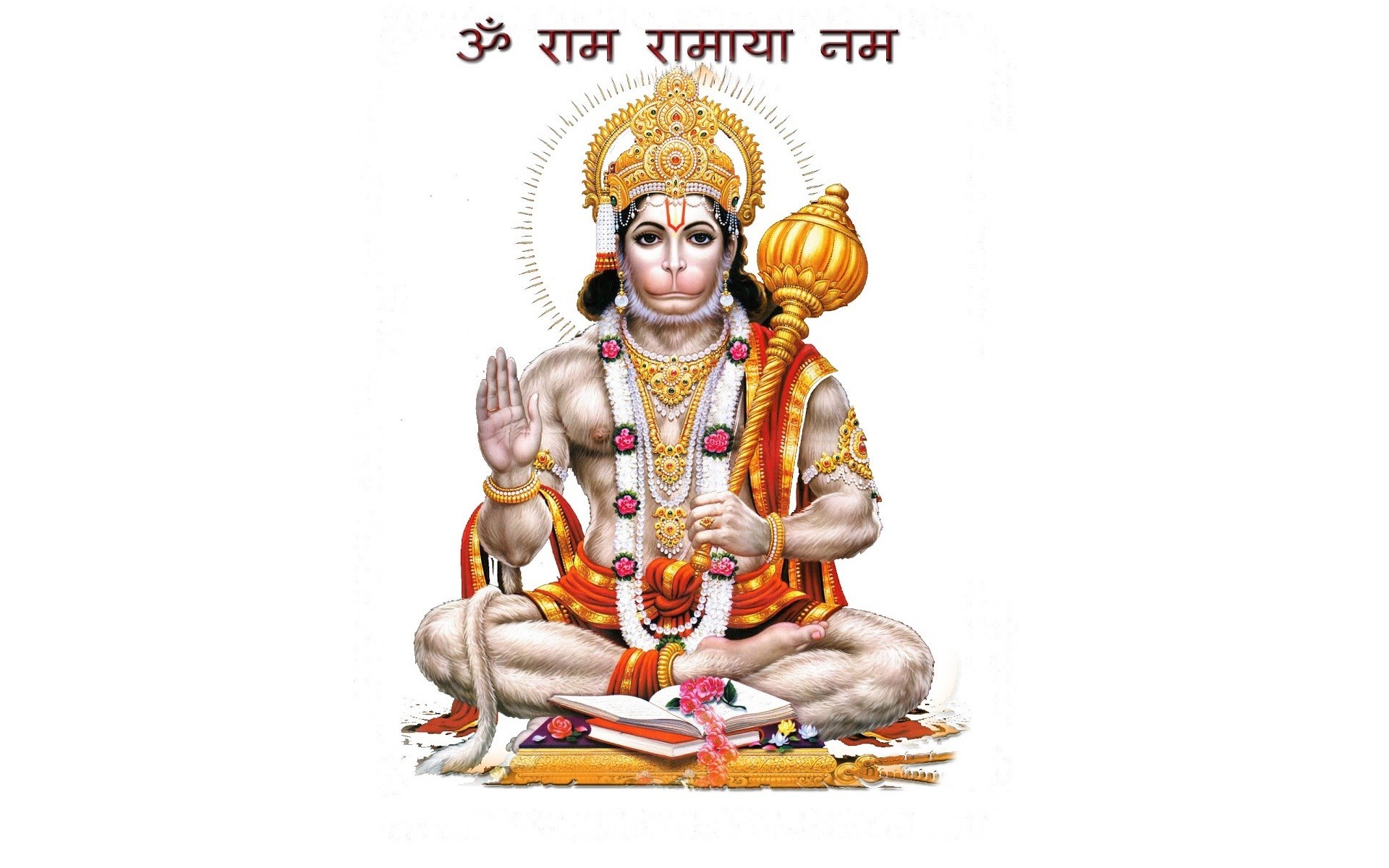 Download Hindu God Hanuman Bright Desktop Wallpaper | Wallpapers.com
