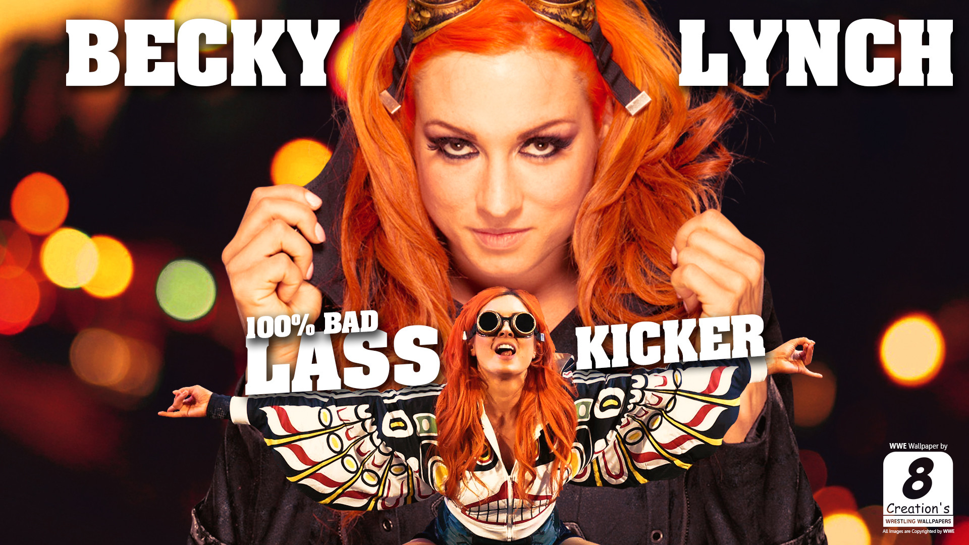 Download Becky Lynch Profile Poster Wallpaper | Wallpapers.com
