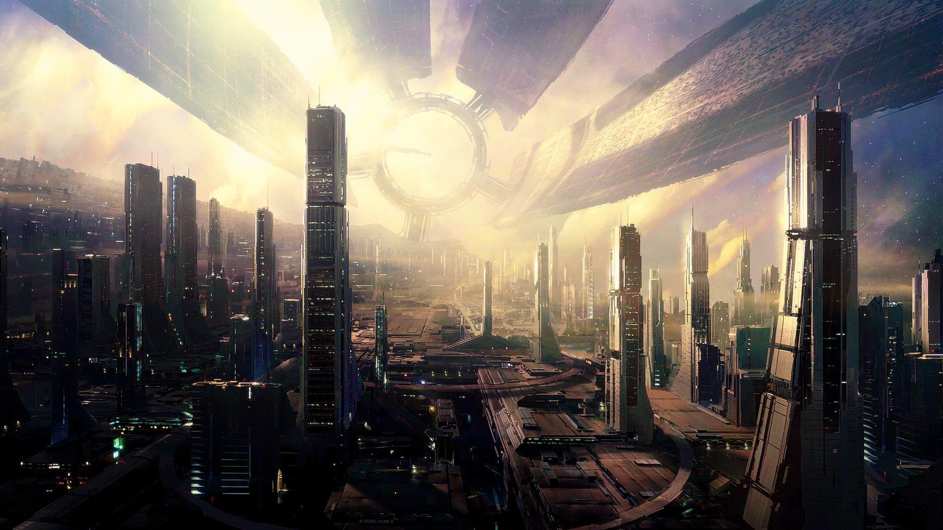 futuristic city wallpaper 1080p