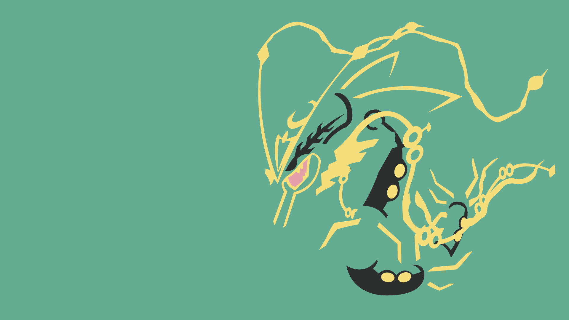 Download Glorious Shiny Rayquaza Wallpaper