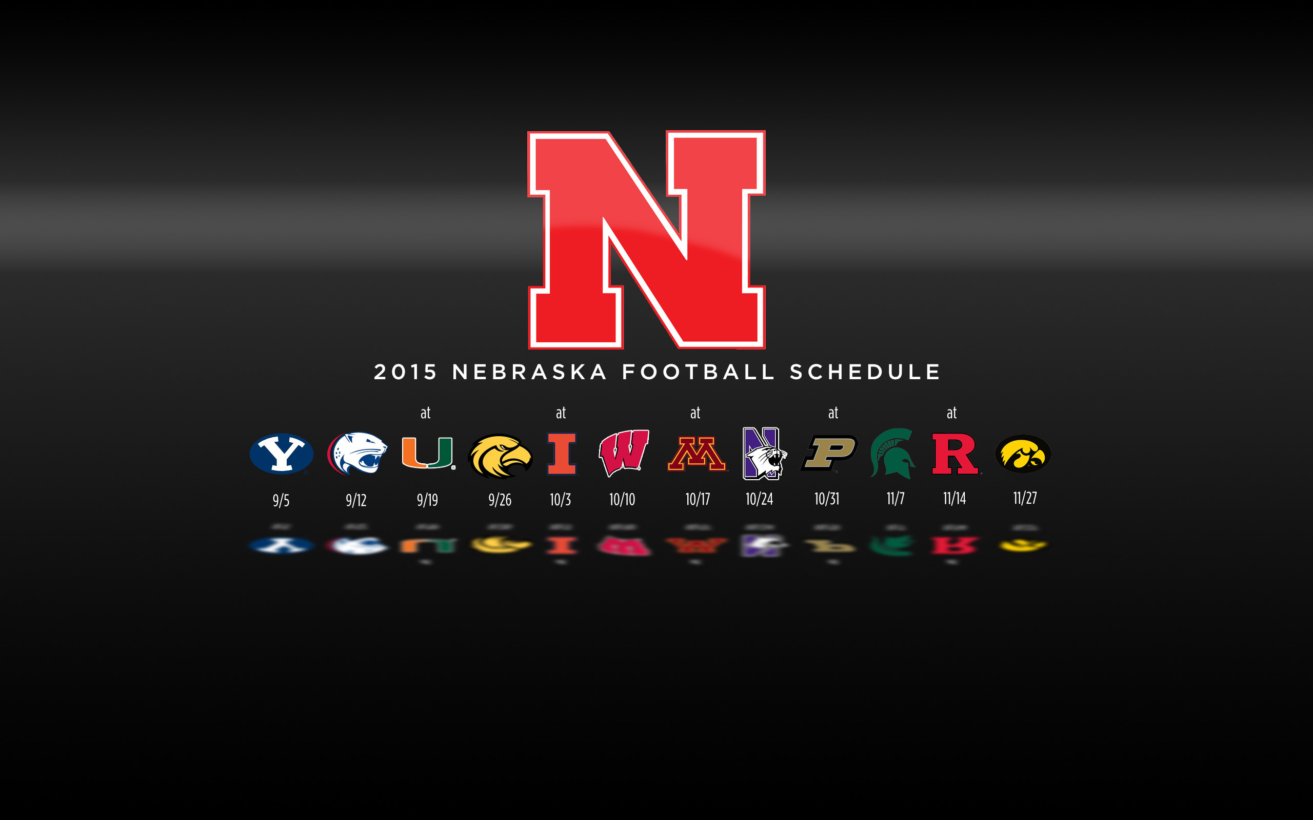 Made a plain retro Husker wallpaper for yall  rHuskers