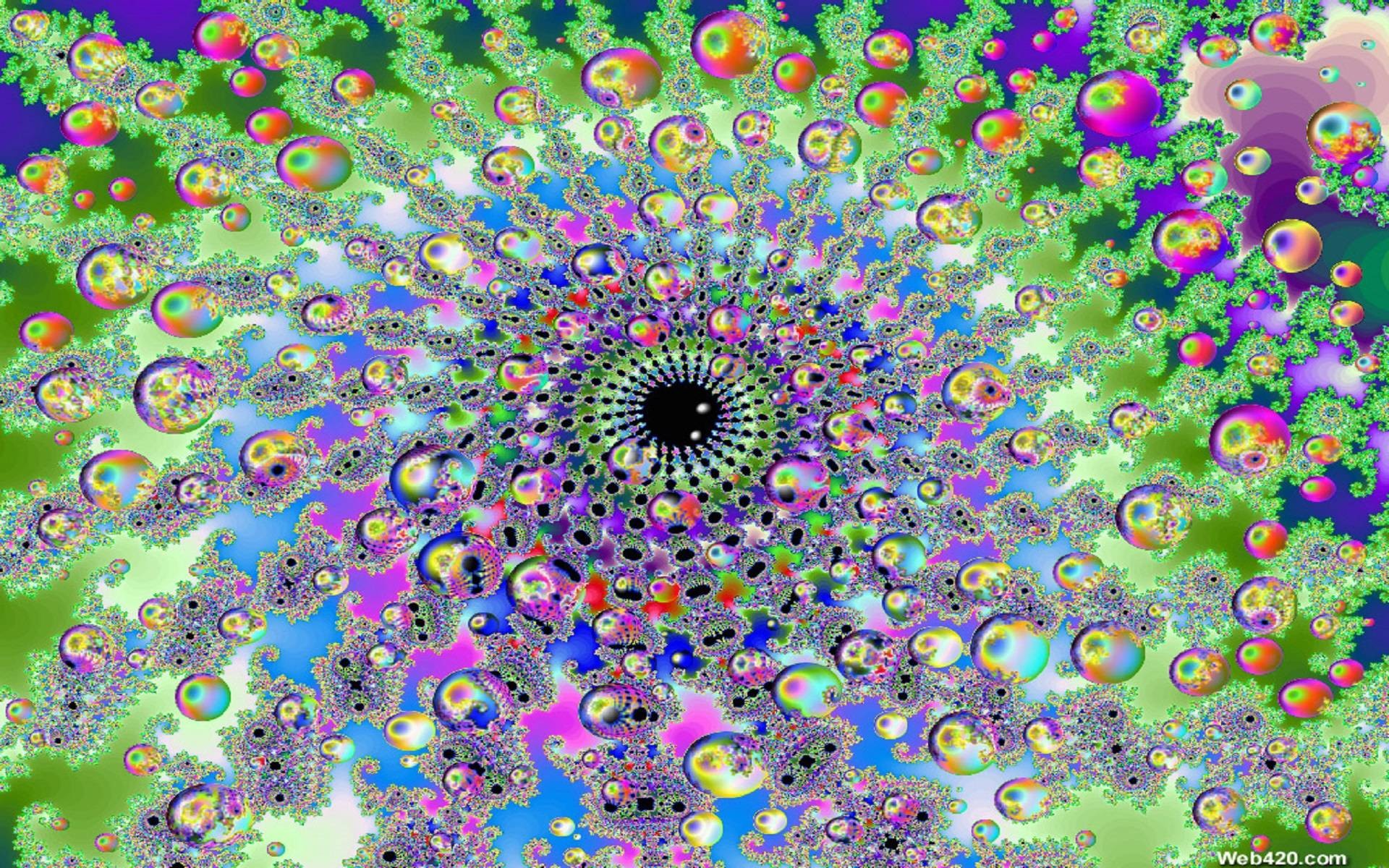 Cyber octopus  free psychedelic art wallpaper  Andrei Verner