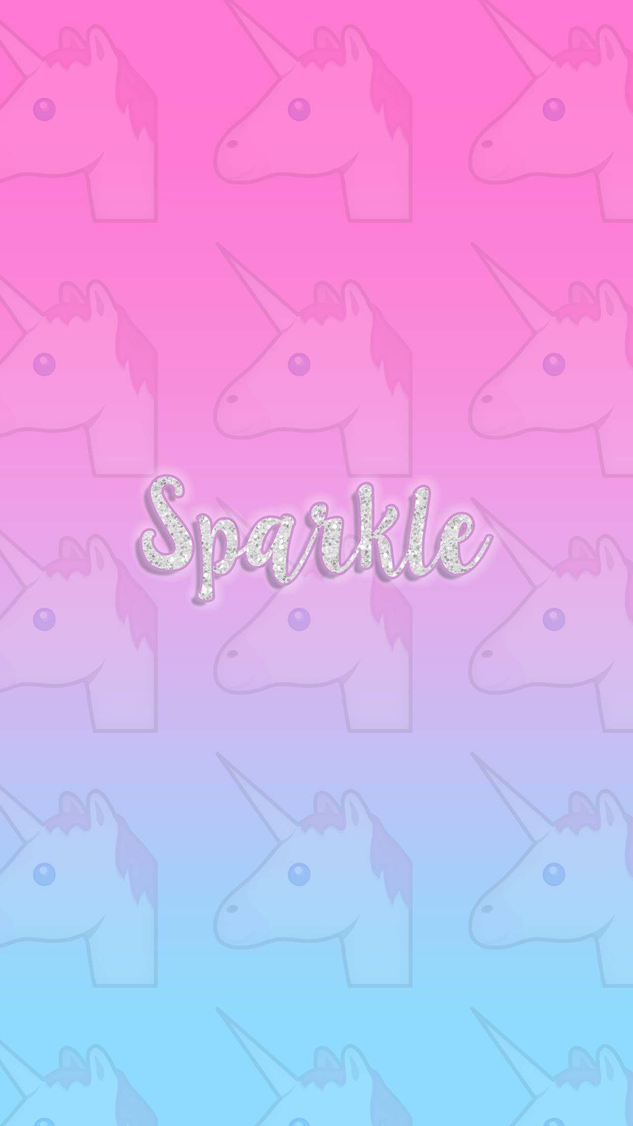 Kawaii Glitter Unicorn Wallpapers