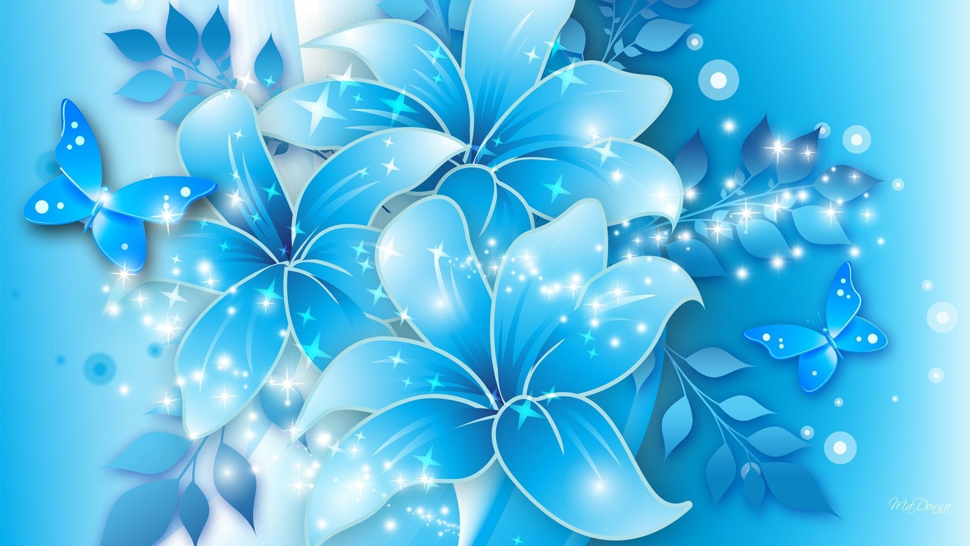 Blue Flowers Background (53+ pictures)