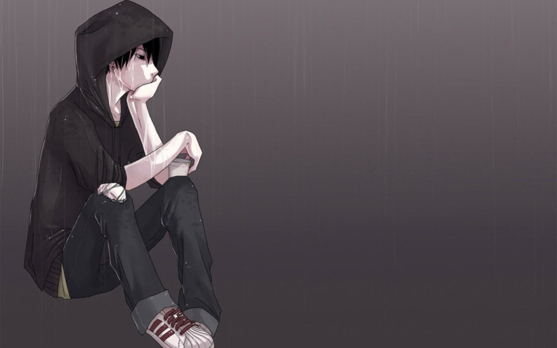 100 Alone Sad Anime Boys Wallpapers  Wallpaperscom