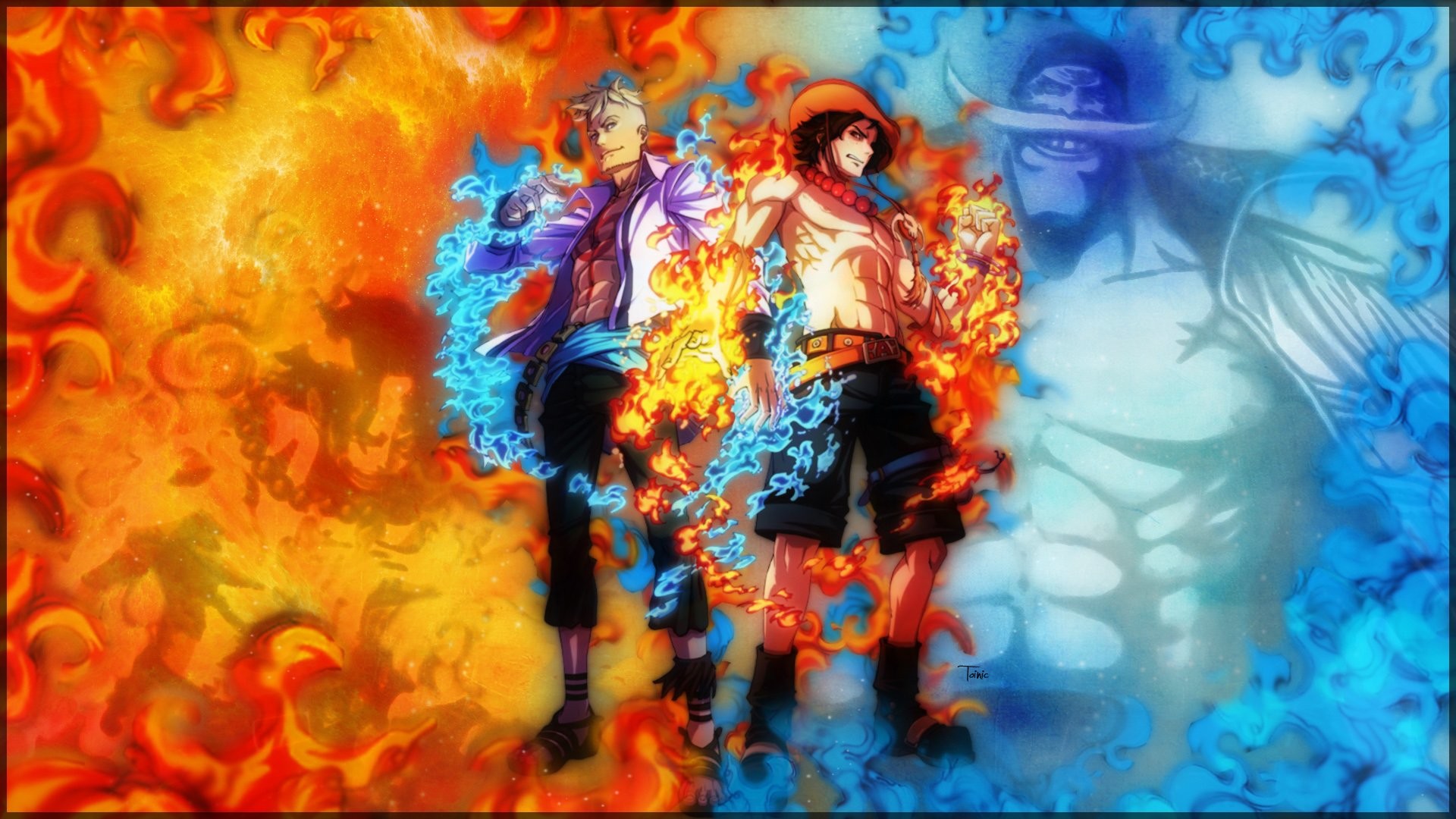 ... Luffy One Piece Portgas D. Ace Â· HD Wallpaper | Hintergrund ID:606292 1920x1080