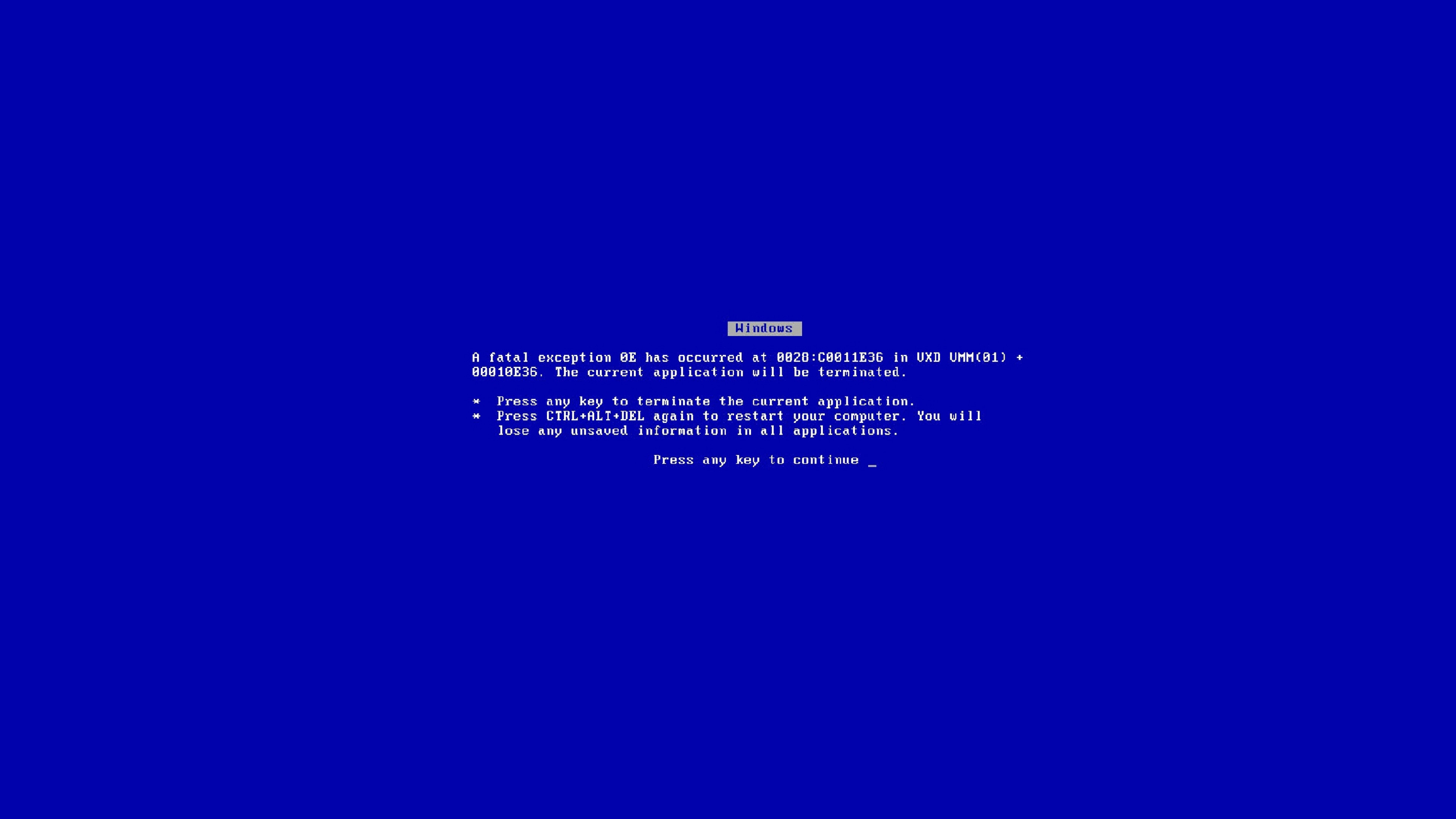 Blue Screen of Death Wallpaper (67+ pictures)