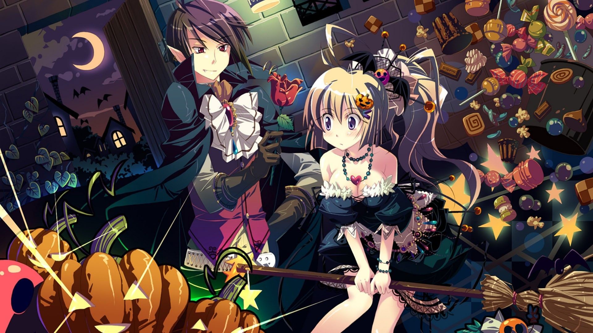 Halloween Anime Wallpaper ~ Halloween Anime Wallpaper Vampire Cute ...