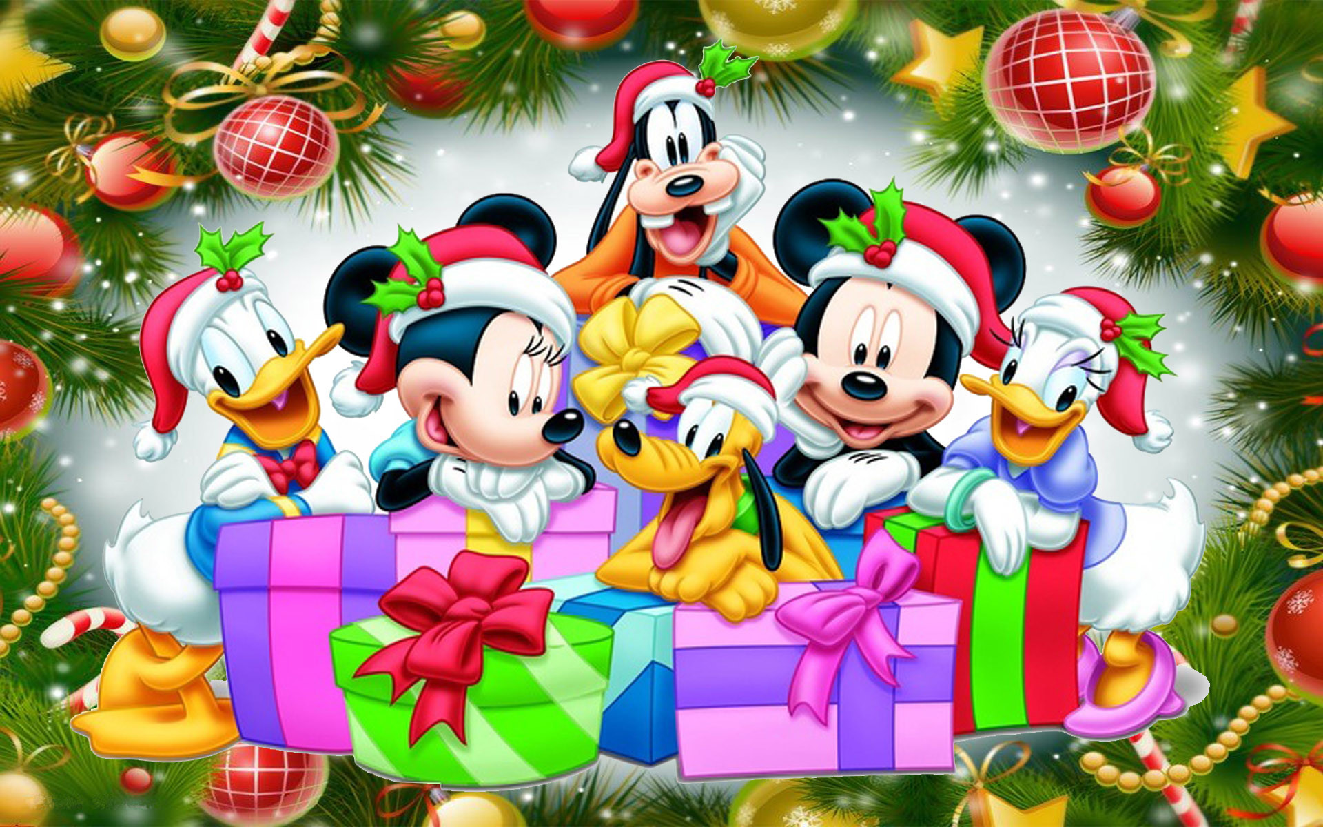 Mickey Mouse Christmas Backgrounds (64+ pictures)